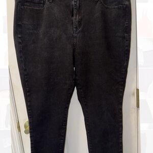 Lane Bryant High Rise Ultimate Stretch Skinny Jeans Black Women’s Size 16R